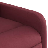 Fauteuil de massage inclinable électrique Rouge bordeaux Tissu