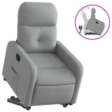 Fauteuil inclinable Gris clair Tissu