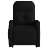 Fauteuil de massage inclinable Noir Tissu