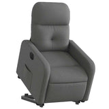 Fauteuil inclinable électrique gris foncé tissu