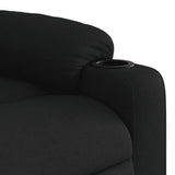 Fauteuil de massage inclinable noir tissu