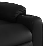 Fauteuil de massage inclinable noir similicuir