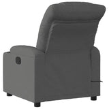 Fauteuil de massage inclinable gris foncé tissu