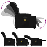 Fauteuil de massage inclinable noir similicuir