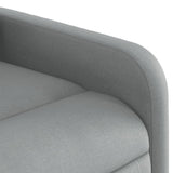 Fauteuil inclinable de massage gris clair tissu