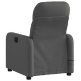 Fauteuil inclinable de massage gris foncé tissu