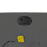 Fauteuil inclinable de massage gris foncé tissu