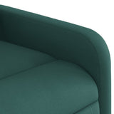 Fauteuil inclinable de massage vert foncé tissu