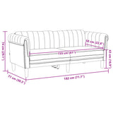 Ensemble de canapés 2 pcs marron velours