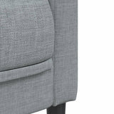 Ensemble de canapés 3 pcs gris clair tissu