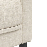 Ensemble de canapés 2 pcs crème tissu