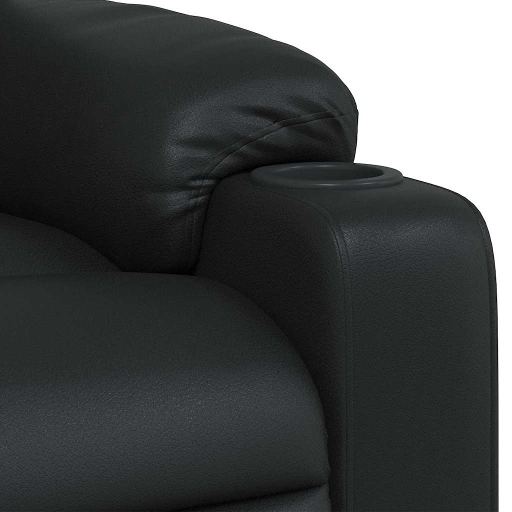 Fauteuil inclinable Noir Similicuir