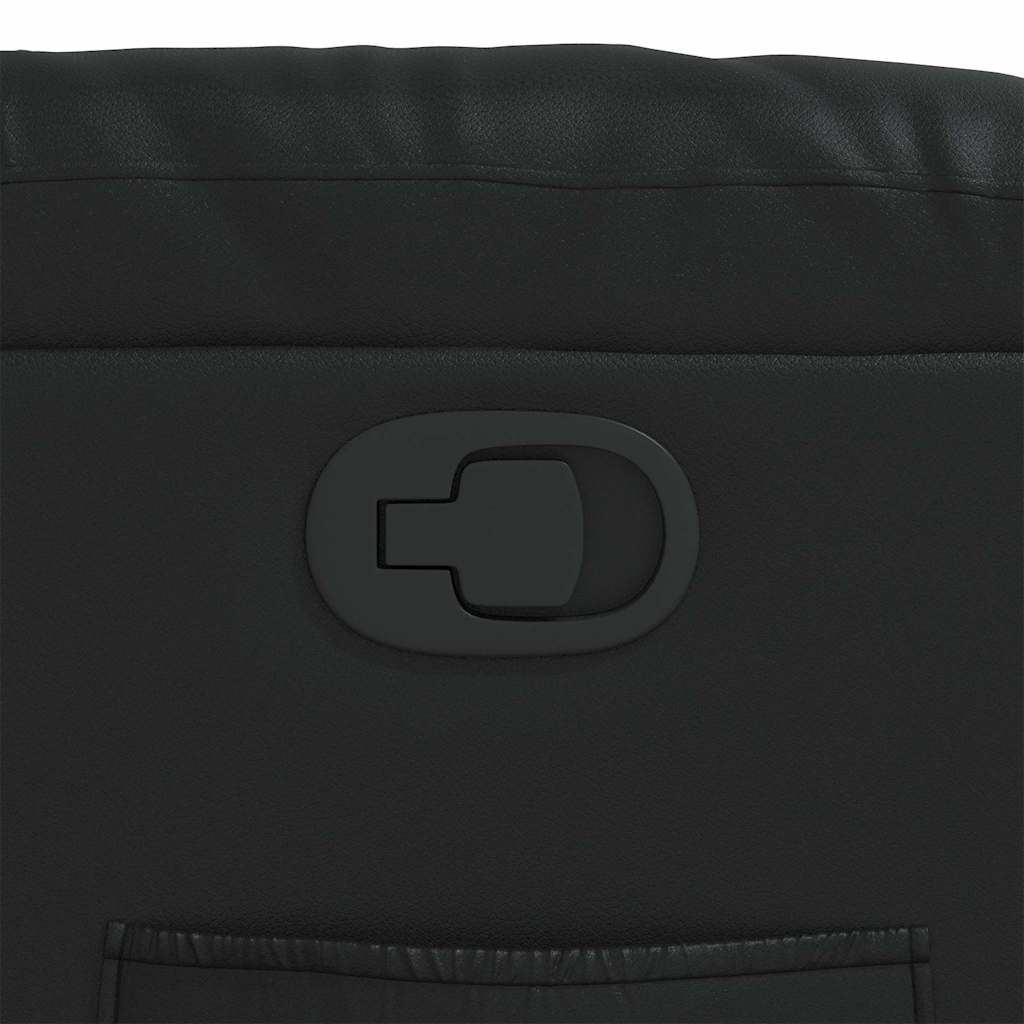 Fauteuil inclinable Noir Similicuir