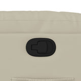 Fauteuil inclinable Crème Similicuir