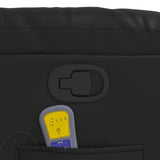 Fauteuil de massage inclinable Noir Similicuir