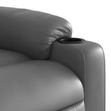 Fauteuil de massage inclinable Gris Similicuir