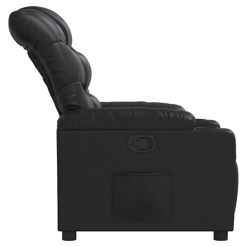 Fauteuil inclinable Noir Similicuir