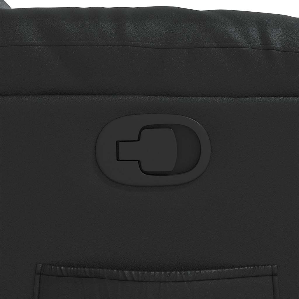 Fauteuil inclinable Noir Similicuir