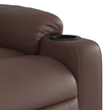 Fauteuil de massage inclinable Marron Similicuir