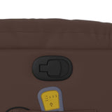Fauteuil de massage inclinable Marron Similicuir