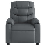 Fauteuil de massage inclinable Gris Similicuir