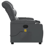 Fauteuil de massage inclinable Gris Similicuir