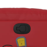 Fauteuil de massage inclinable rouge similicuir