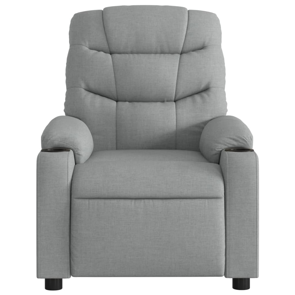 Fauteuil inclinable Gris clair Tissu
