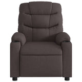 Fauteuil inclinable Marron foncé Tissu