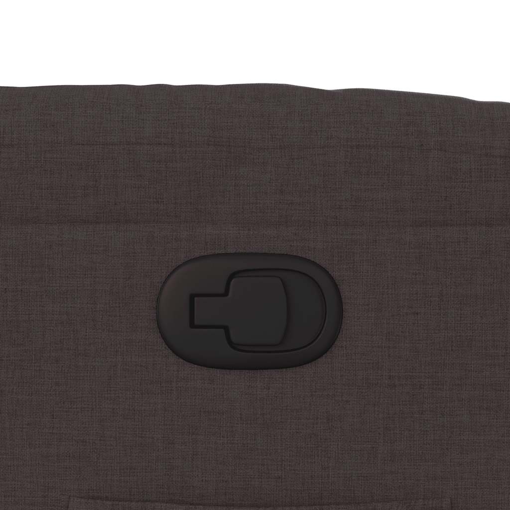 Fauteuil inclinable Marron foncé Tissu