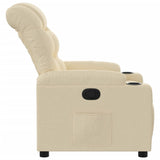 Fauteuil inclinable Crème Tissu