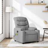 Fauteuil de massage inclinable Gris clair Tissu