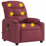 Fauteuil de massage inclinable Rouge bordeaux Tissu