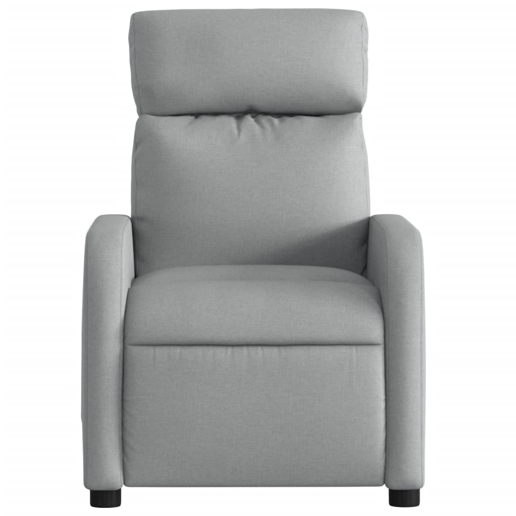 Fauteuil inclinable Gris clair Tissu