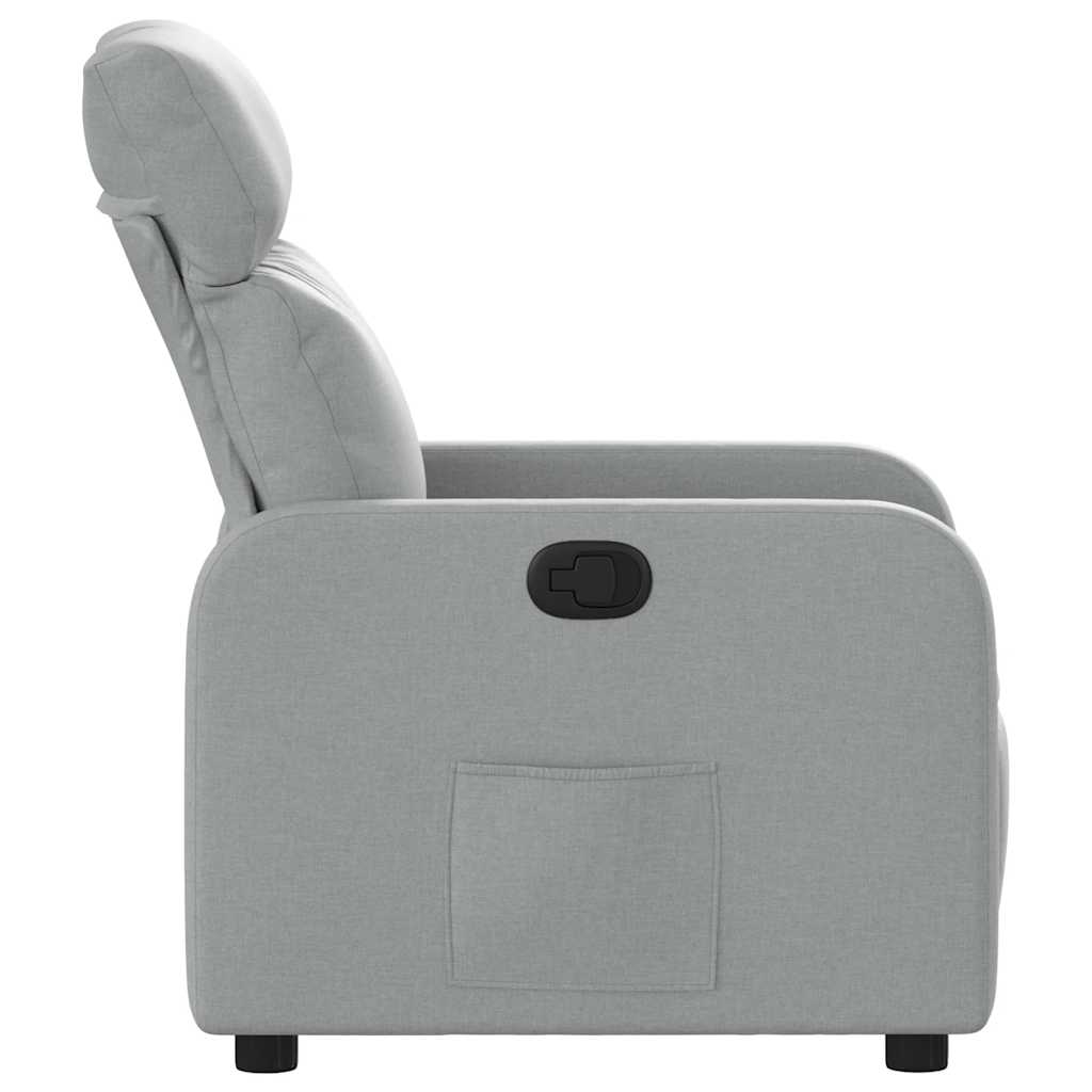 Fauteuil inclinable Gris clair Tissu