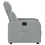Fauteuil inclinable Gris clair Tissu