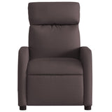 Fauteuil inclinable Marron foncé Tissu