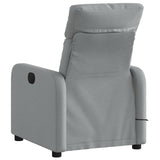 Fauteuil de massage inclinable Gris clair Tissu
