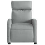 Fauteuil de massage inclinable Gris clair Tissu