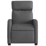 Fauteuil de massage inclinable Gris foncé Tissu