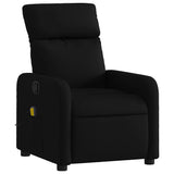 Fauteuil de massage inclinable Noir Tissu