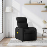 Fauteuil de massage inclinable Noir Tissu
