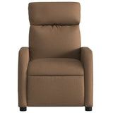 Fauteuil de massage inclinable Marron Tissu