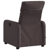 Fauteuil de massage inclinable Marron foncé Tissu