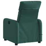 Fauteuil de massage inclinable Vert foncé Tissu