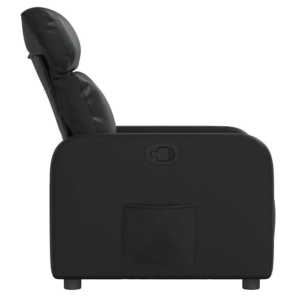 Fauteuil inclinable Noir Similicuir