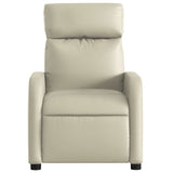 Fauteuil inclinable Crème Similicuir