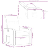 Fauteuil inclinable Marron Similicuir