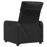 Fauteuil de massage inclinable Noir Similicuir