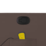 Fauteuil de massage inclinable Marron Similicuir